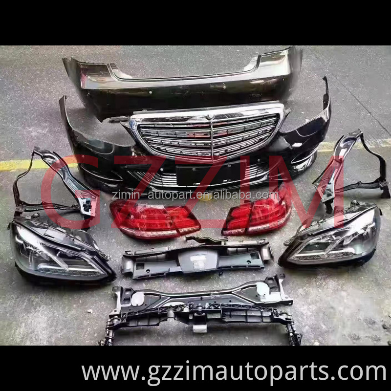 w212 front bumper rear bumper side skirts front spoiler rear diffuser and griller facelift upgrade parts for W212